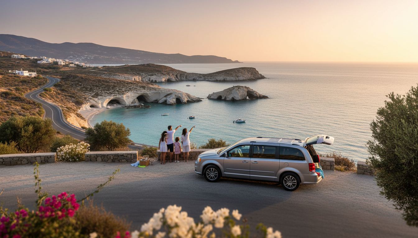 Minivan rental Greece