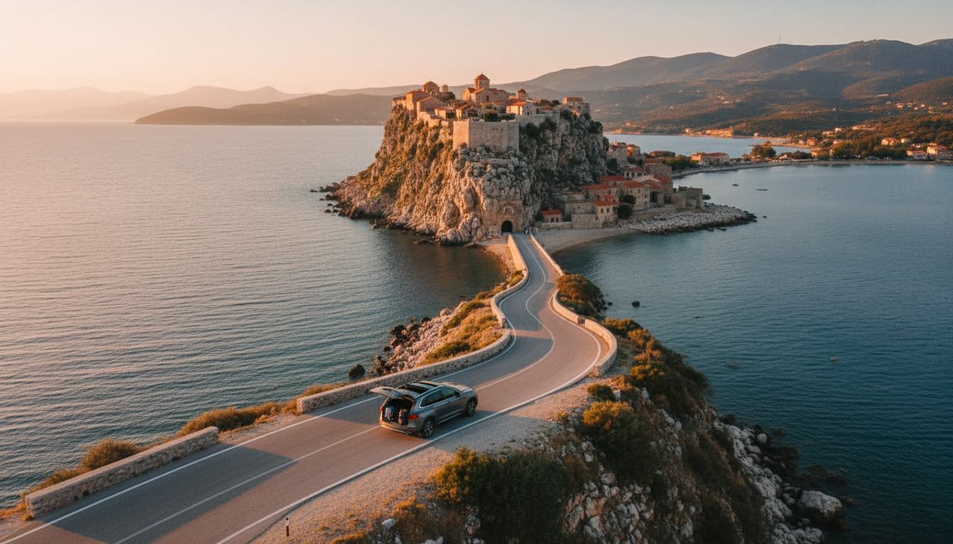 Monemvasia castle rock