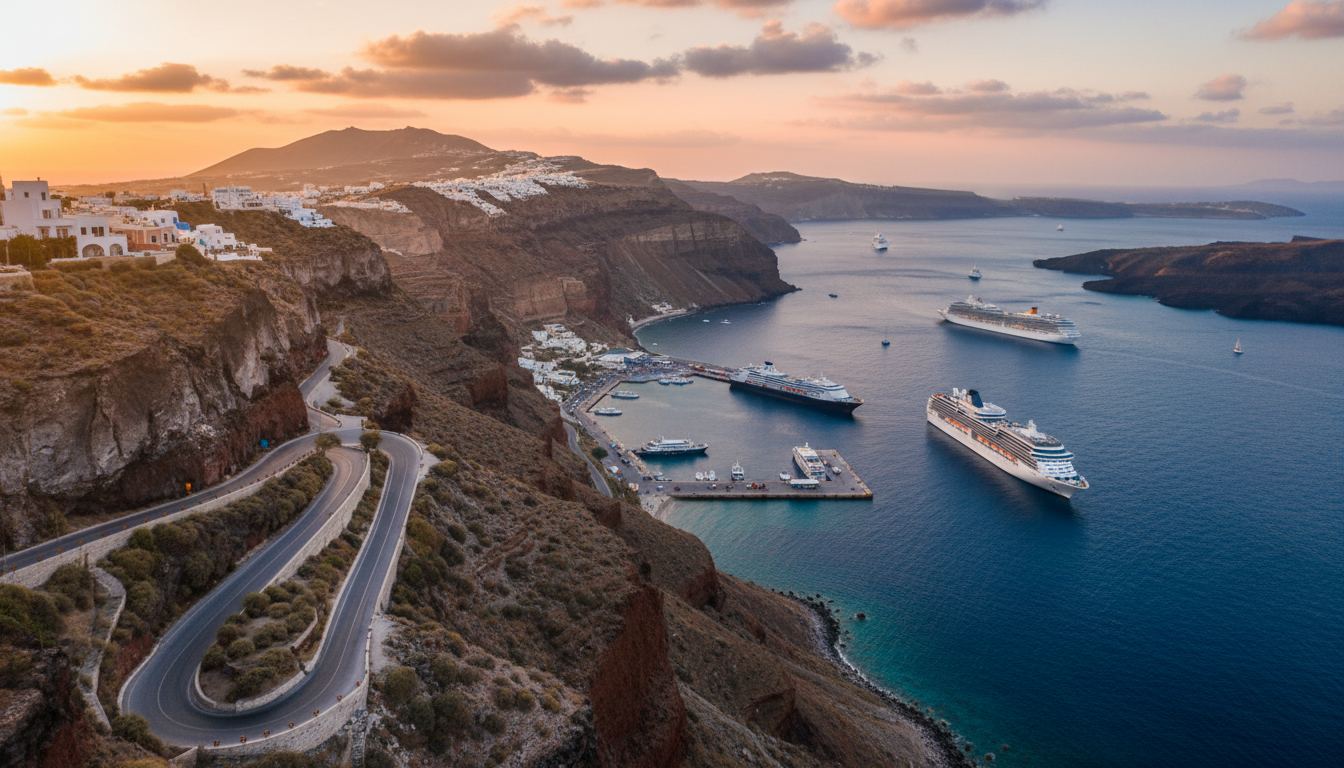 Rent a car Santorini port